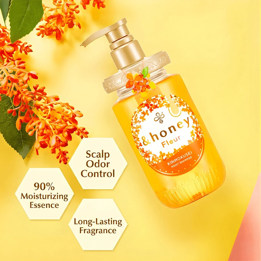 &honey Fleur Kinmokusei Moist Shampoo Step 1.0