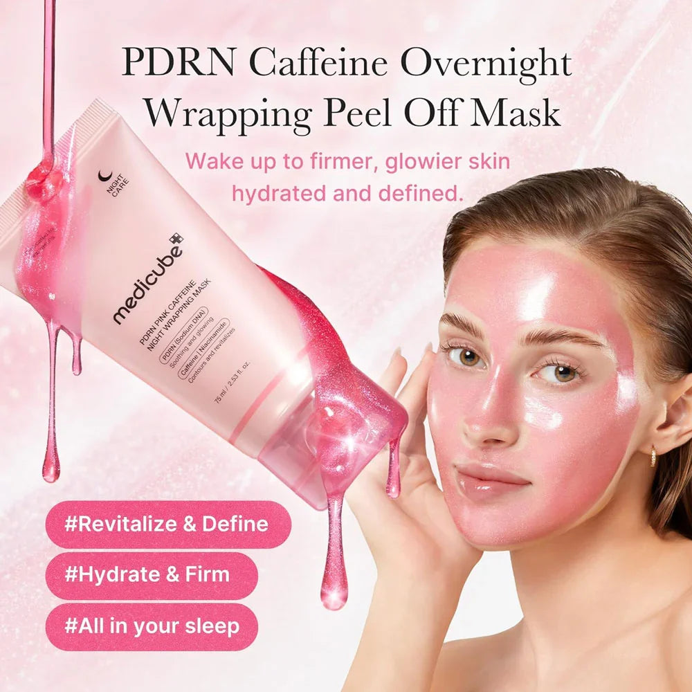 medicube PDRN Pink Caffeine Night Wrapping Mask