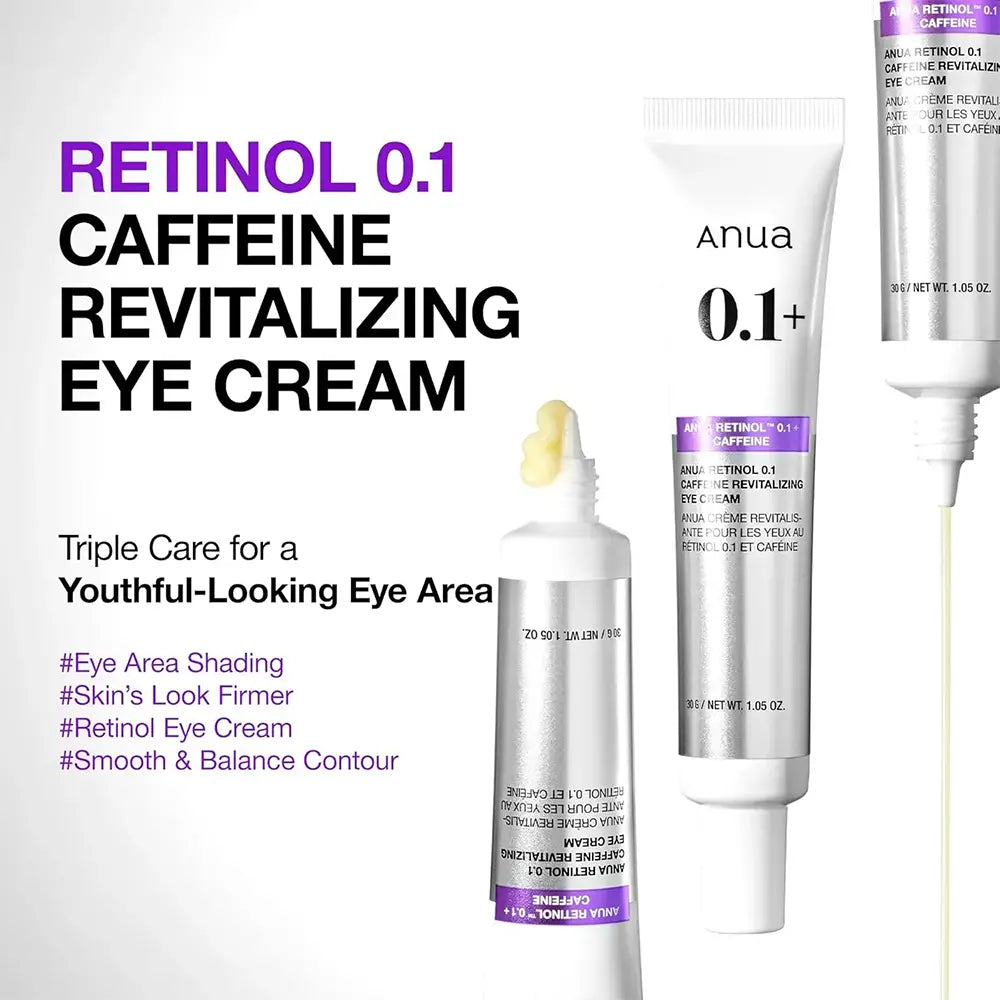 Anua Retinol 0.1 Caffeine Revitalizing Eye Cream
