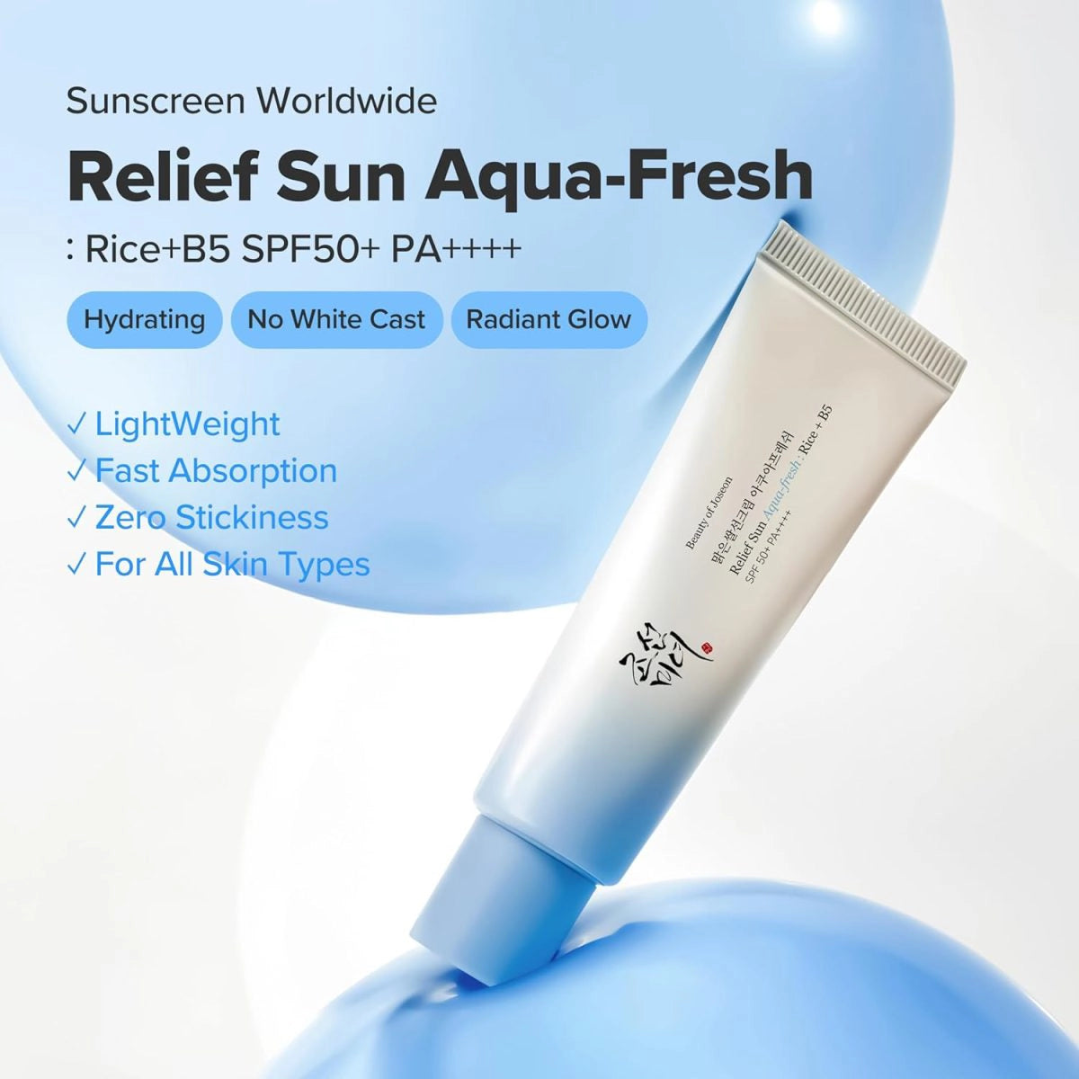 Beauty of Joseon Relief Sun Aqua-Fresh Rice + B5 SPF50+ PA++++