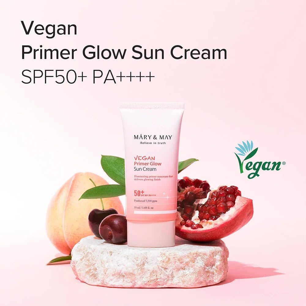 MARY&MAY Vegan Primer Glow Sun Cream SPF50+ PA++++