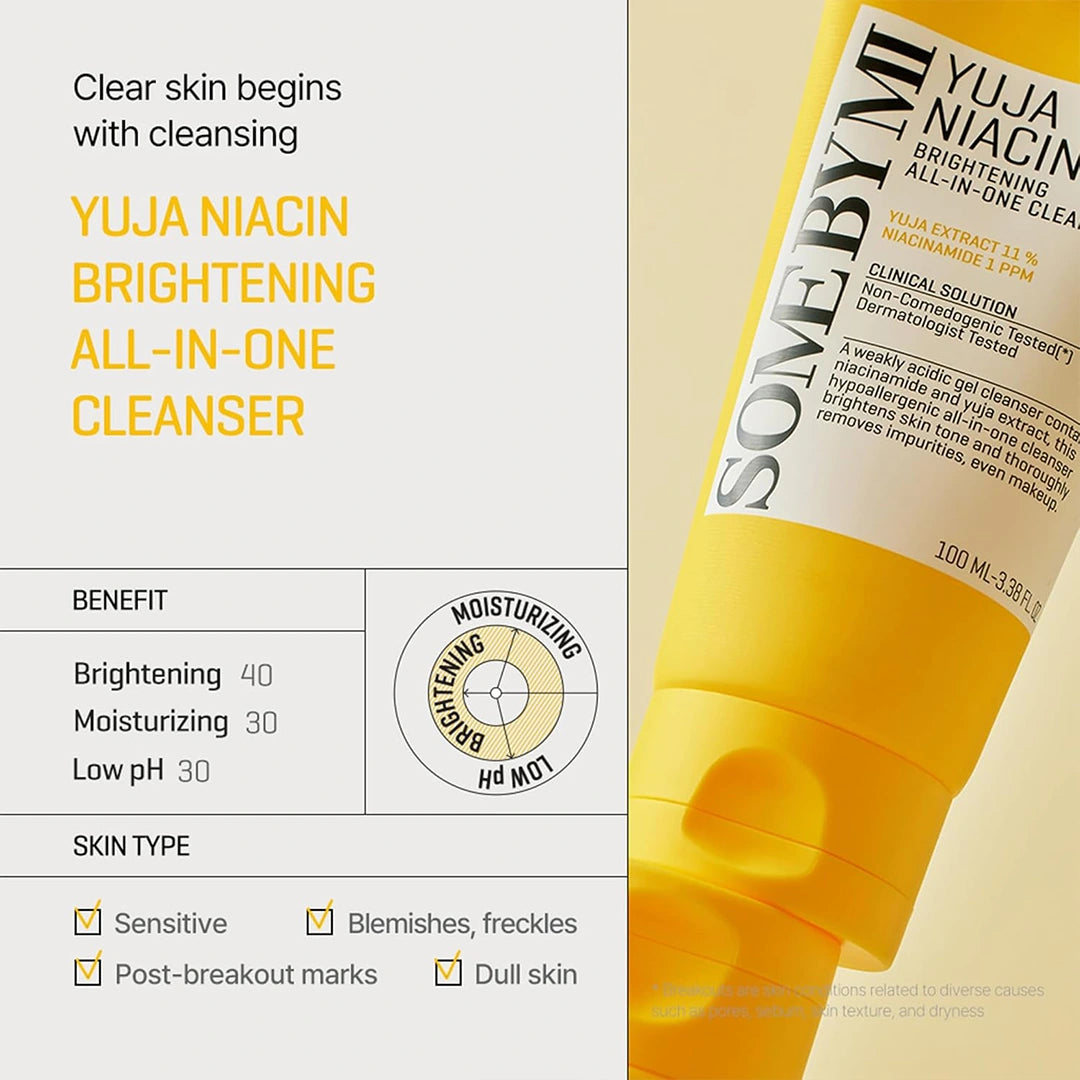 SOME BY MI Yuja Niacin Brightening All-in-One Cleanser