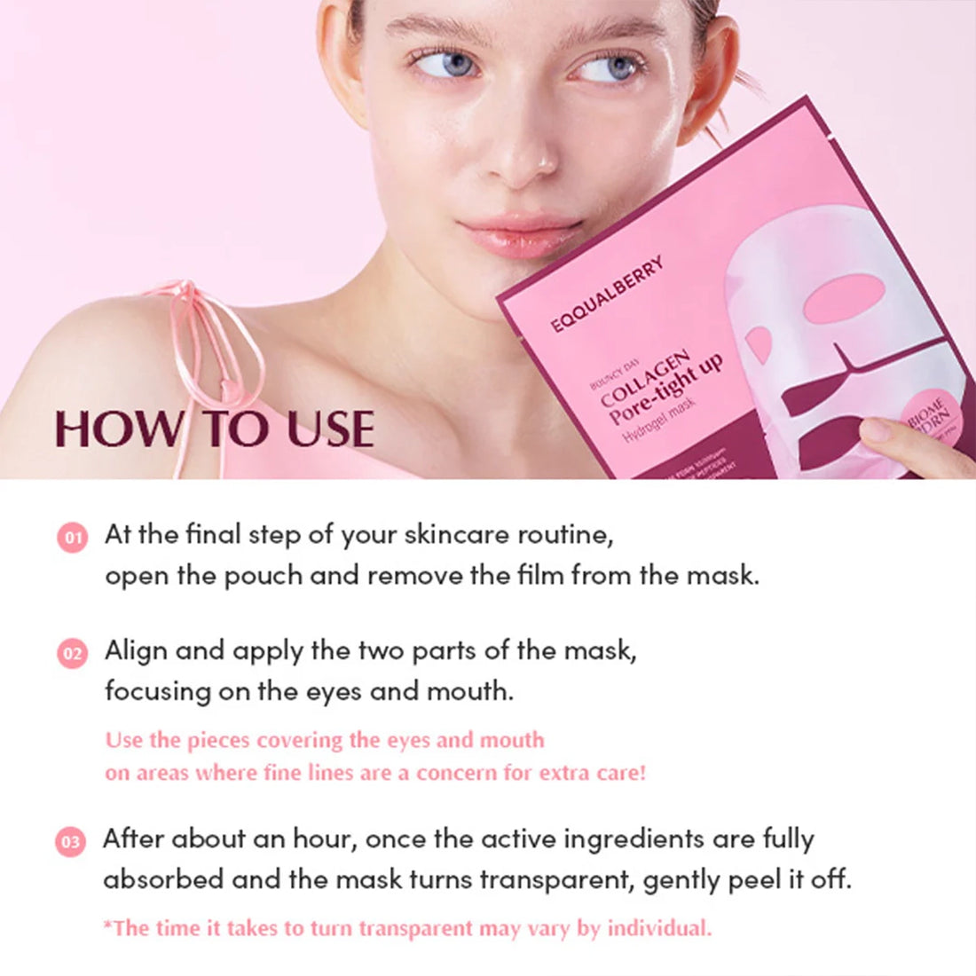 EQQUAL BERRY Collagen Pore-tight up Hydrogel Mask