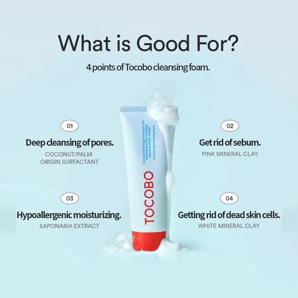 TOCOBO Coconut Clay Cleansing Foam