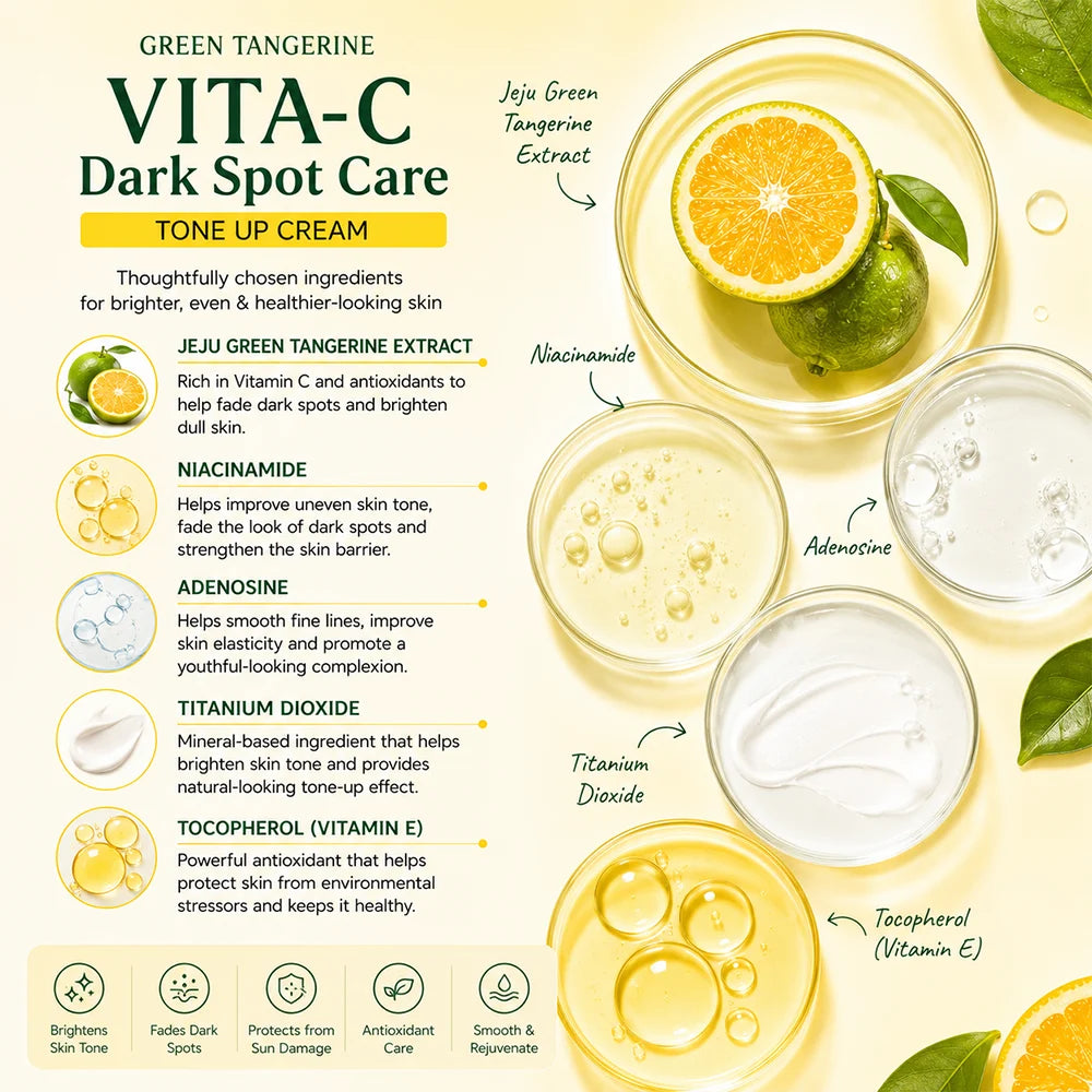 goodal Green Tangerine Vita C Dark Spot Tone up Cream SPF50+ PA++++