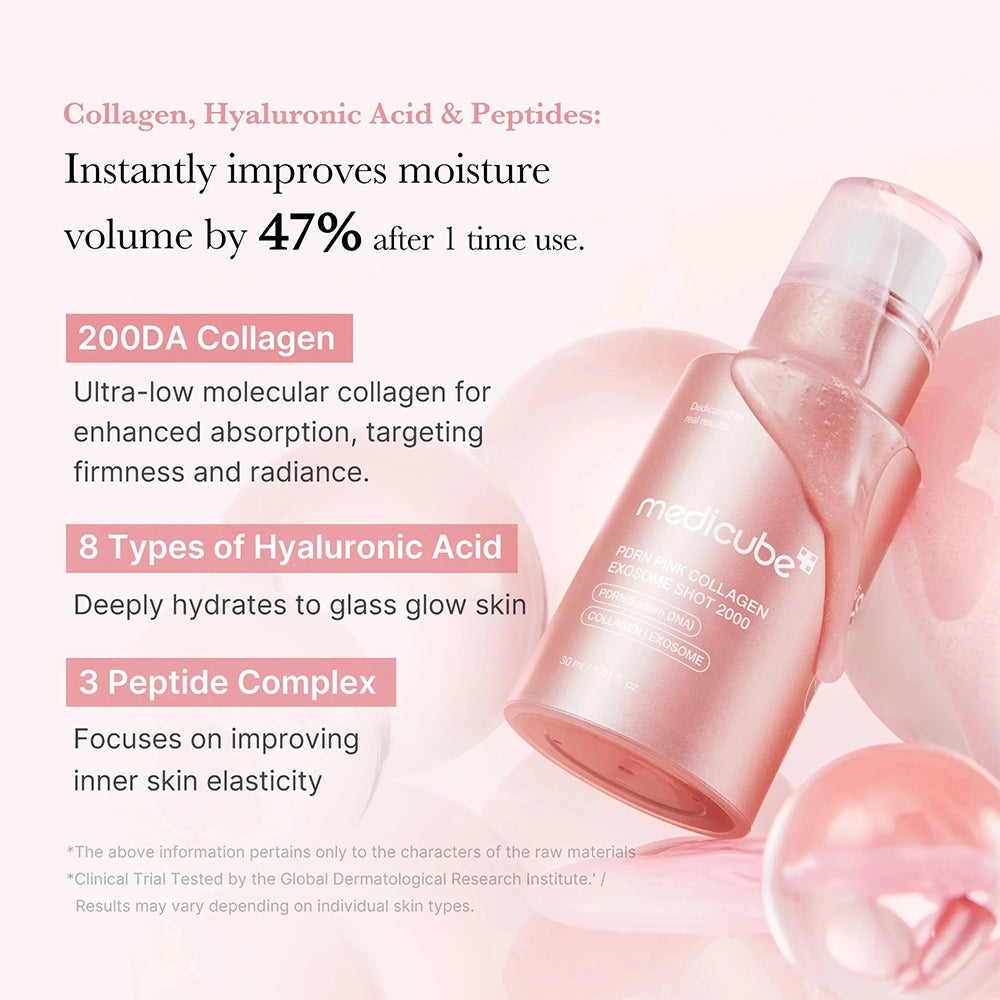 medicube PDRN Pink Collagen Exosome Shot Serum 7500