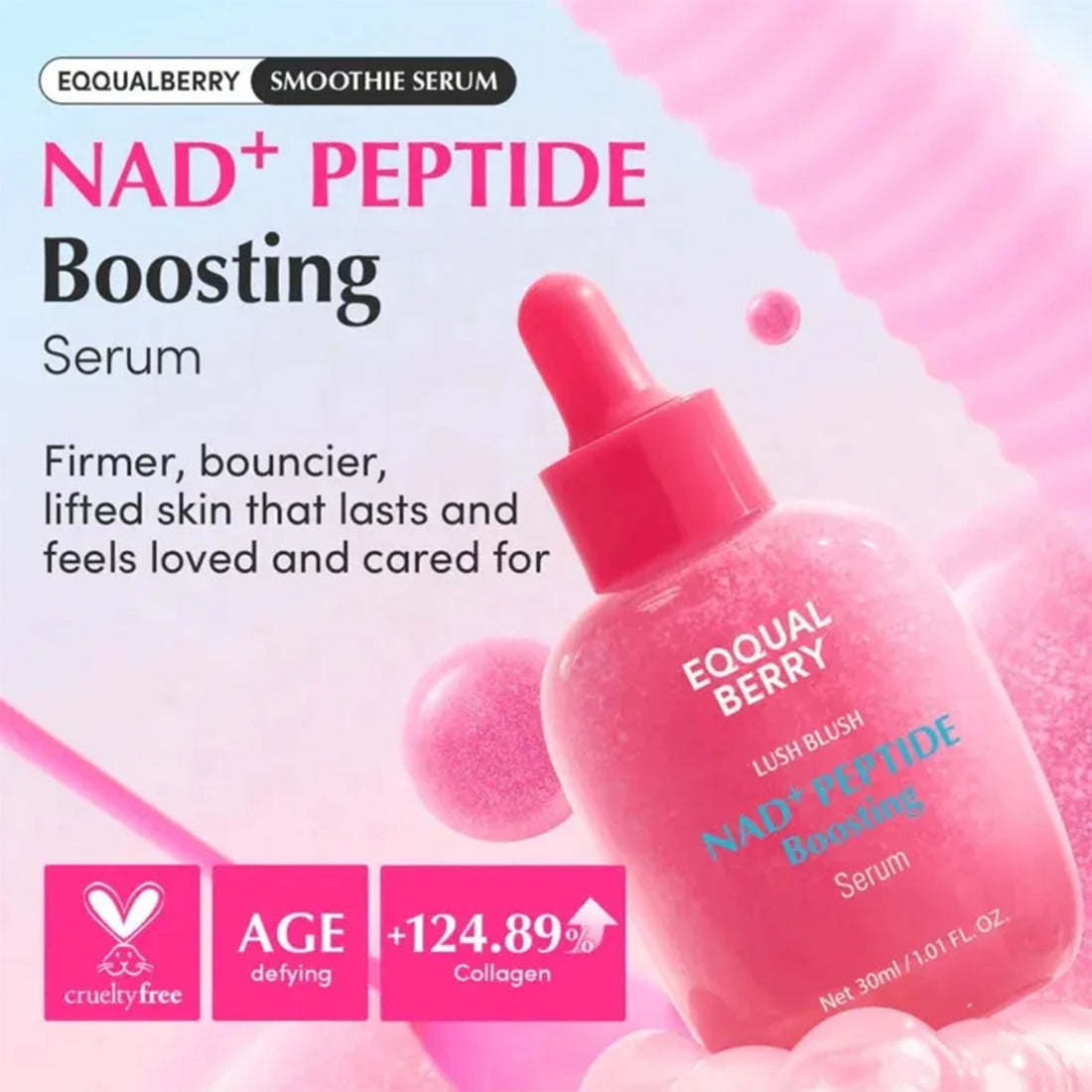 EQQUAL BERRY NAD+ Peptide Boosting Serum
