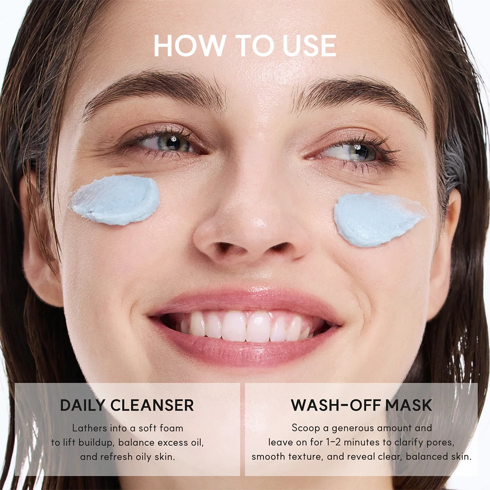 Arencia Fresh Blue Hyssop Rice Mochi Cleanser