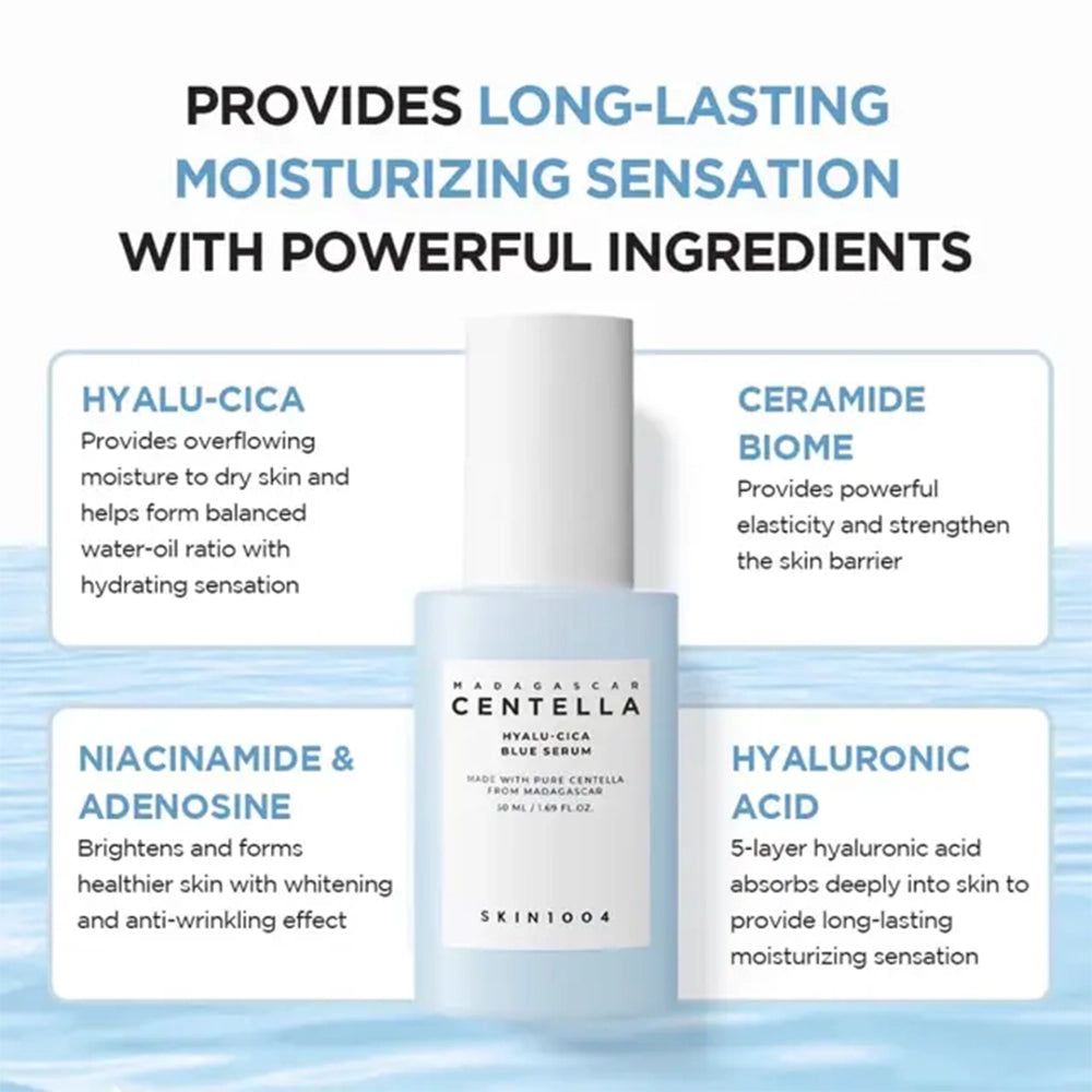 Madagascar Centella Hyalu-Cica Blue Serum