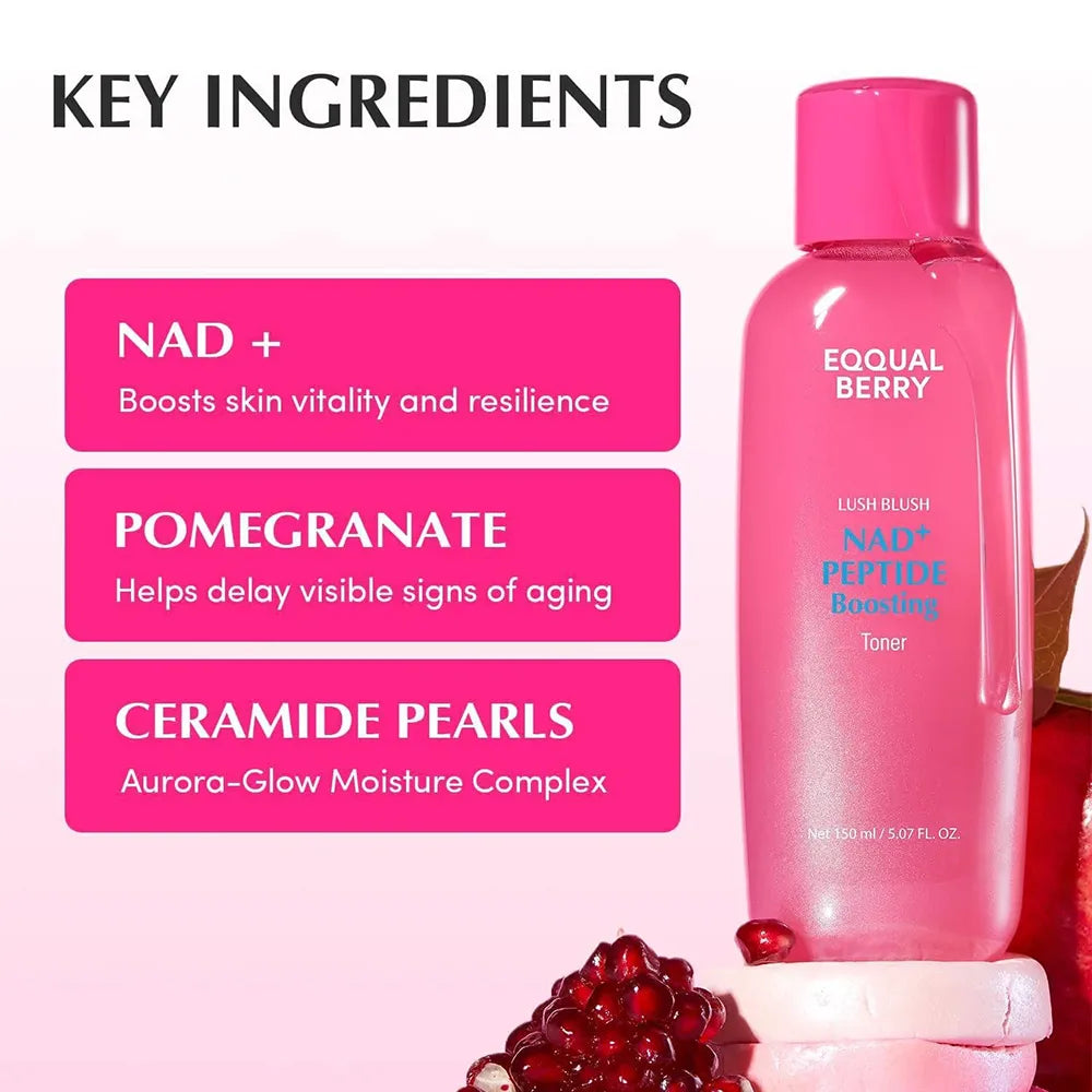 EQQUAL BERRY NAD+ Peptide Boosting Toner