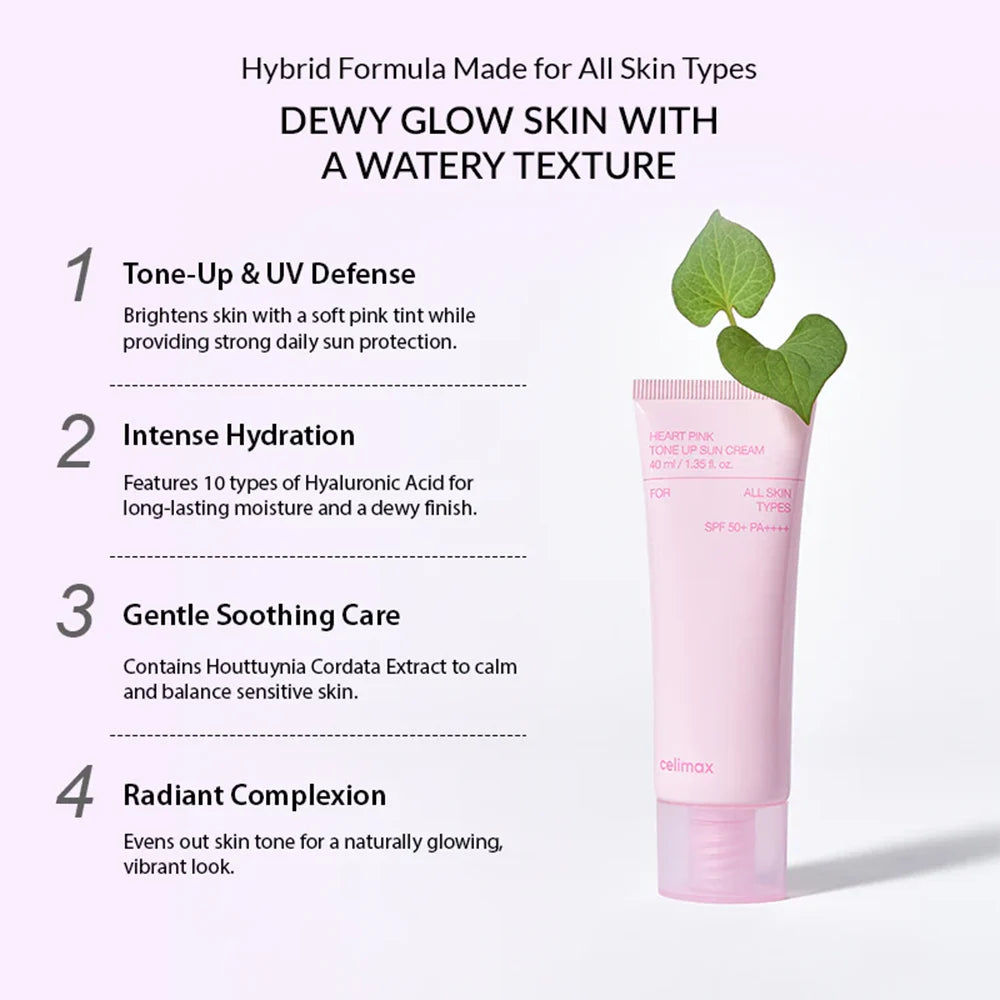 celimax Heart Pink Tone Up Sun Cream (SPF 50+)