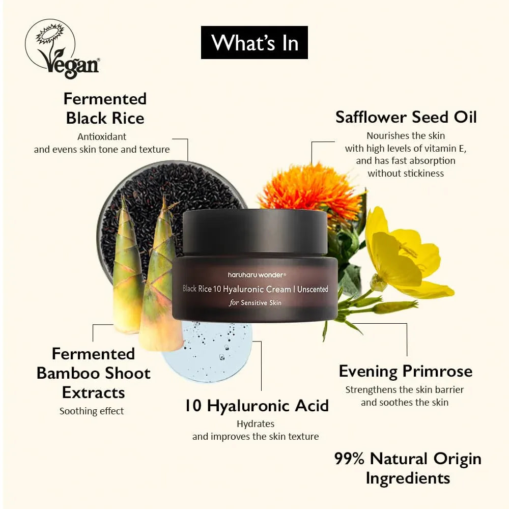 haruharu wonder Black Rice 10 Hyaluronic Cream ( Unscented )