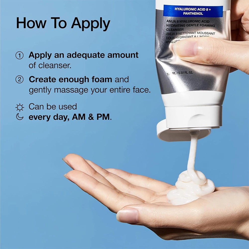Anua 8 Hyaluronic Acid Moisturizing Gentle Gel Cleanser