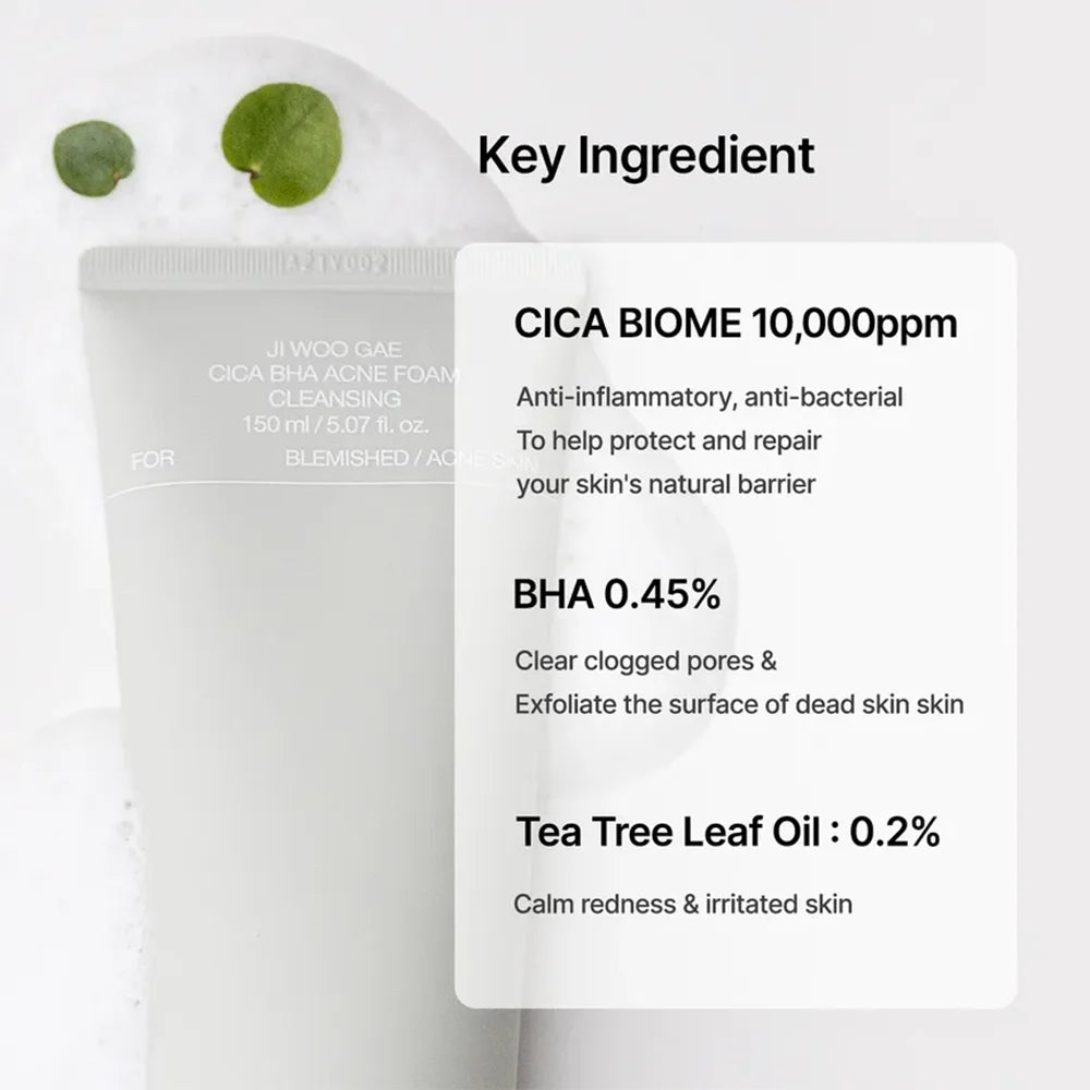 celimax Ji Woo Gae Cica BHA Acne Foam Cleansing
