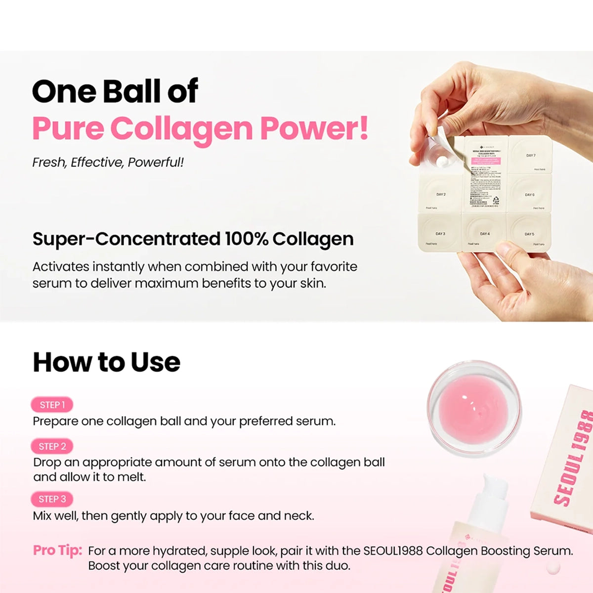 SEOUL 1988 BOOSTING BALL : COLLAGEN 100%