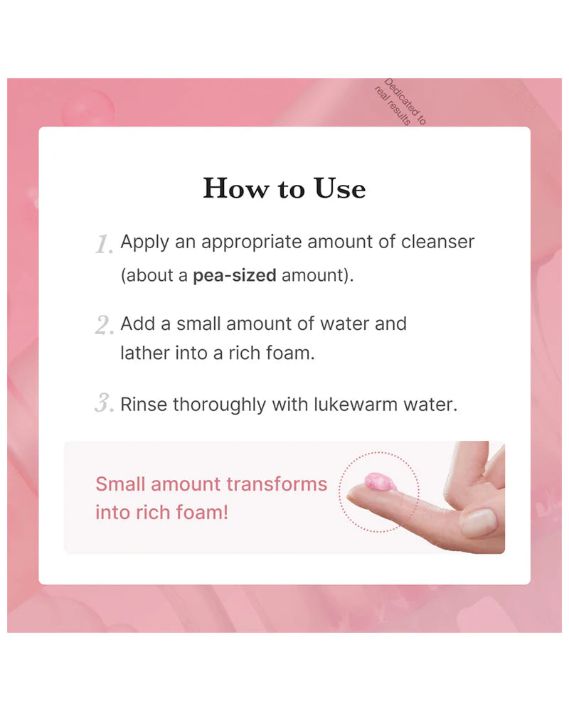 medicube PDRN Pink Niacinamide Whip Cleanser
