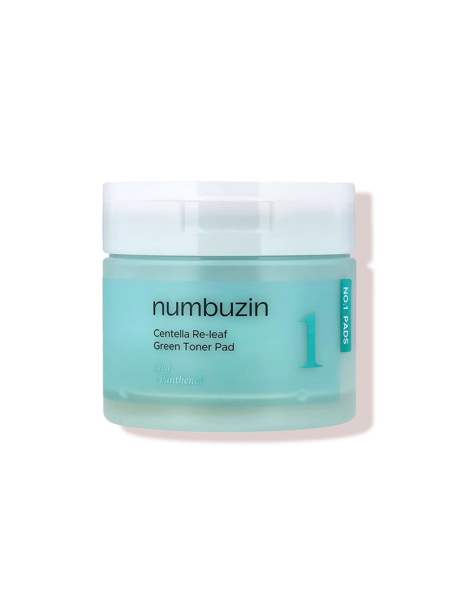 numbuzin No.1 Centella Re-Leaf Green Toner Pad