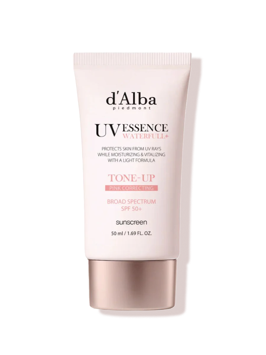 d'Alba UV Essence Waterfull+ Tone-Up Pink Correcting Sun Cream